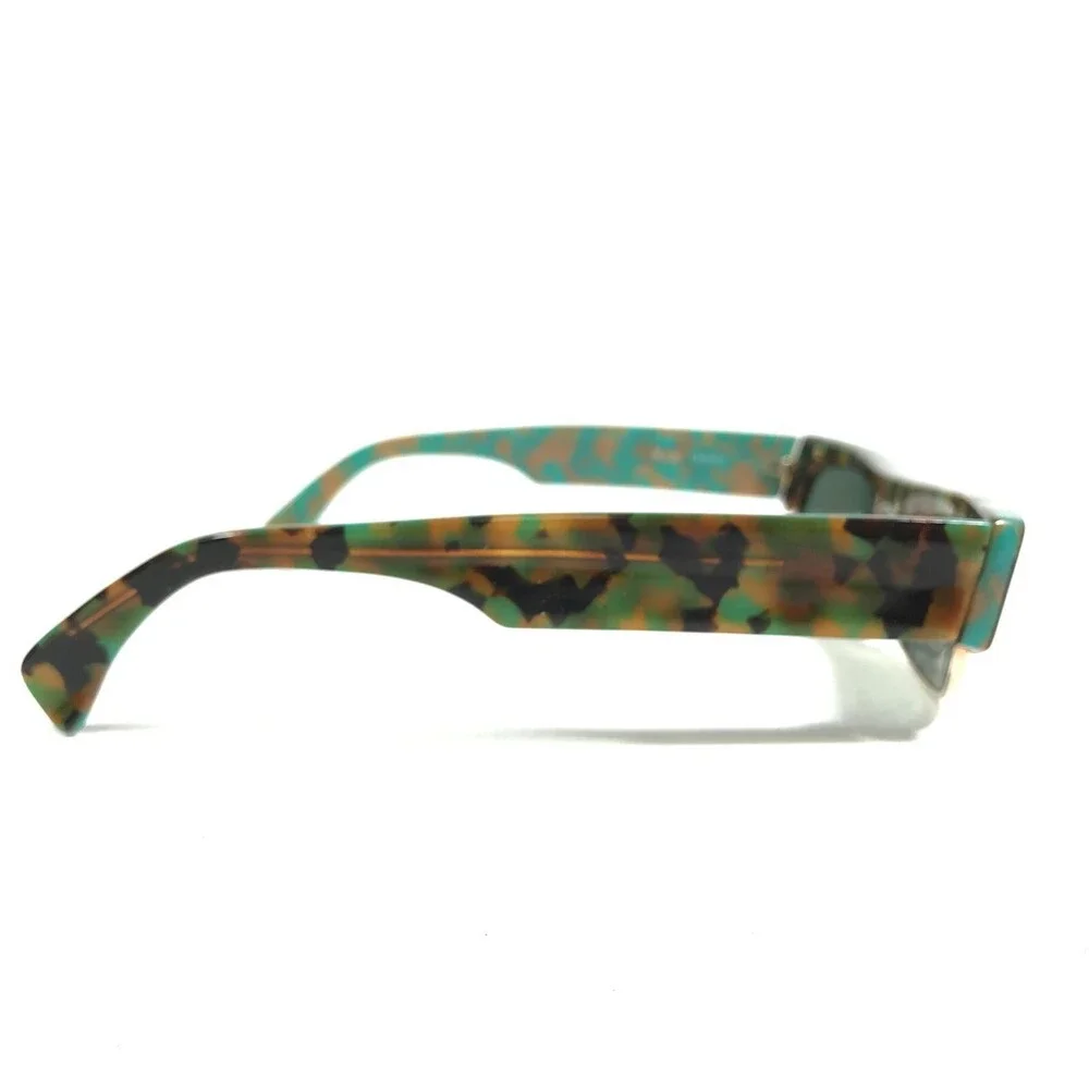 Vintage Alain Mikli Sunglasses 616 9001 Brown Green Tortoise Gold Green Lenses